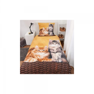 Biancheria da letto con gatti 135 x 200 cm