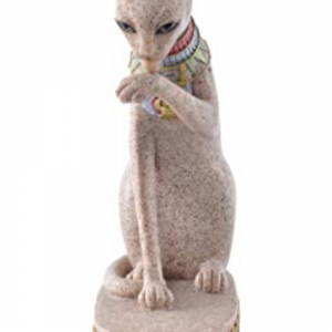 Statua Egiziana del Gatto di Mau Dell'arenaria di Hellery